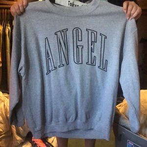 a crewneck hoodie